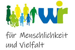 Logo WIR für Menschlichkeit und Vielfalt