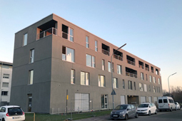 Außenansicht des Neubaus der Reha-Südwest in der Kußmaulstraße.